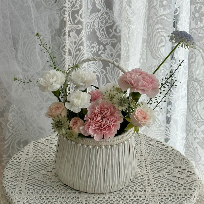 Gentle Blush | Flower Basket