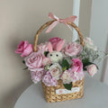 Blushing Romance | Flower Basket