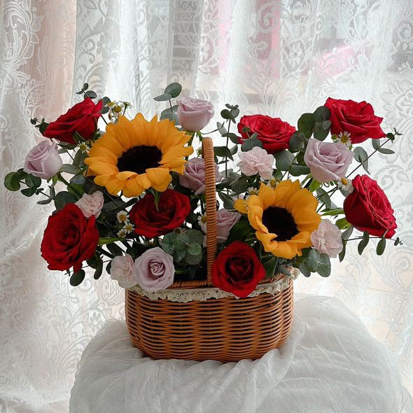 Radiant Wishes | Flower Basket