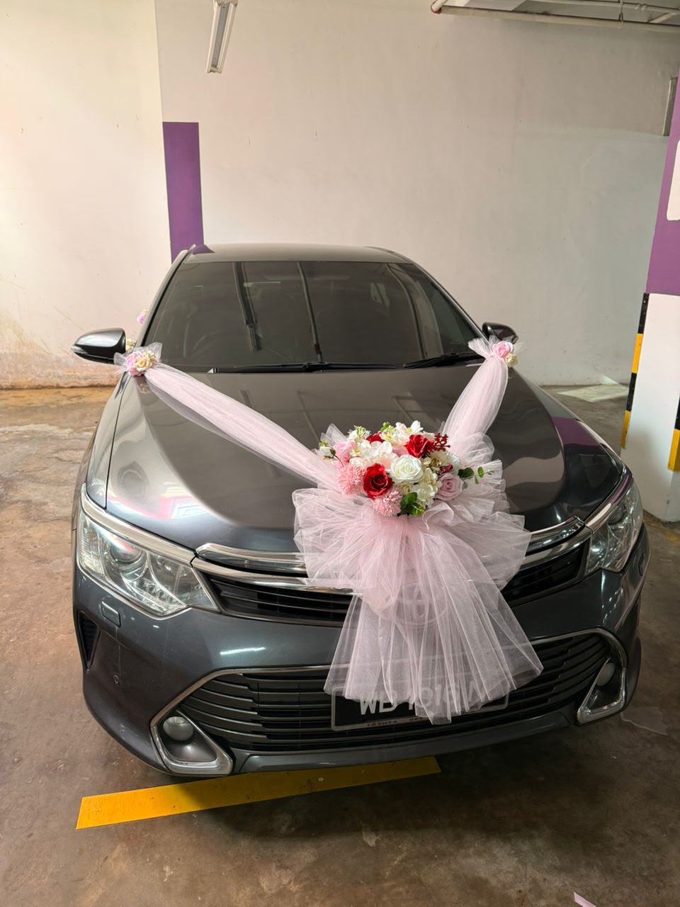 Blushing Vows | Wedding Car Deco [Front+Back+4Doors][SOAP flower]