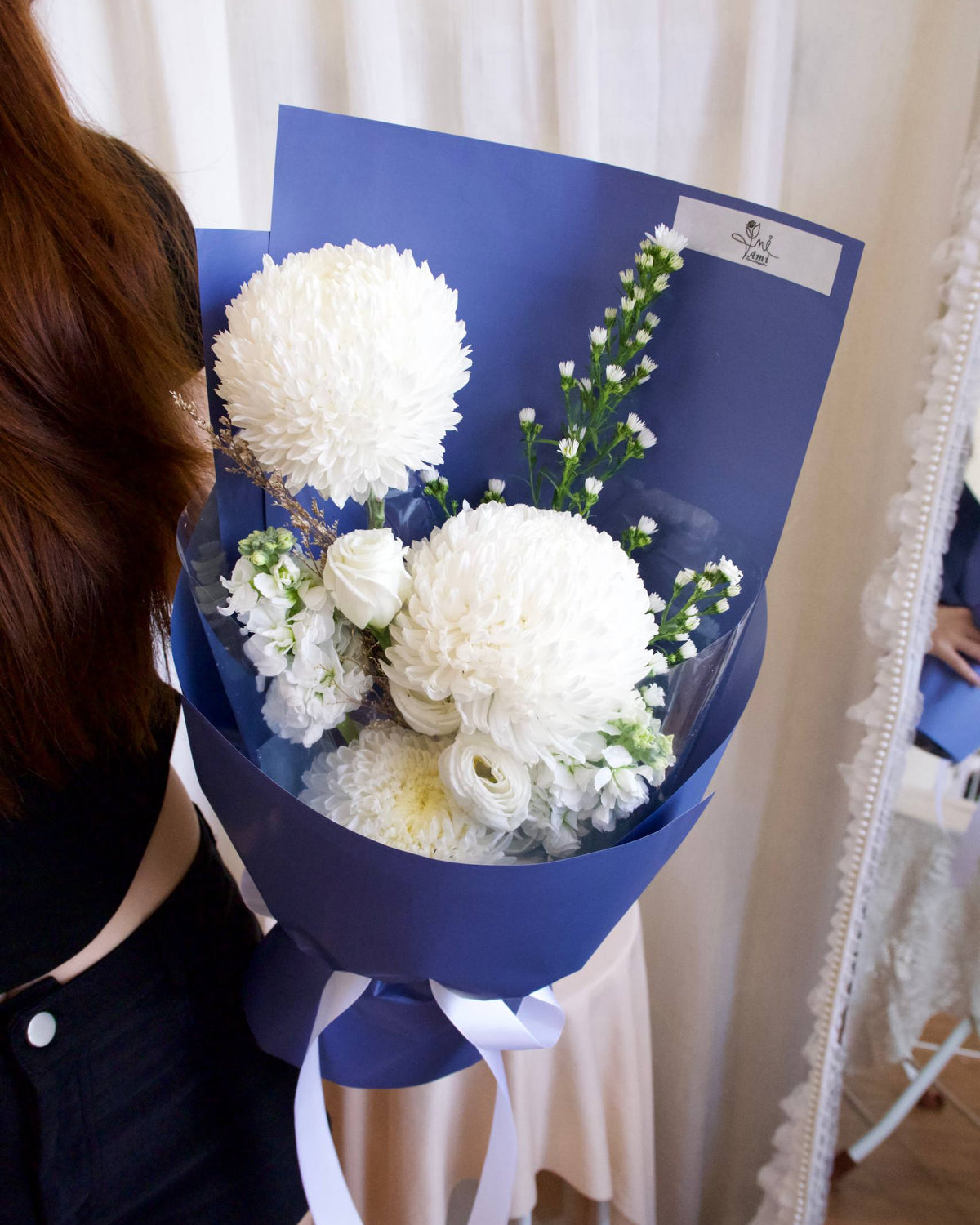 Gentleman Blue | Pom Pom Bouquet