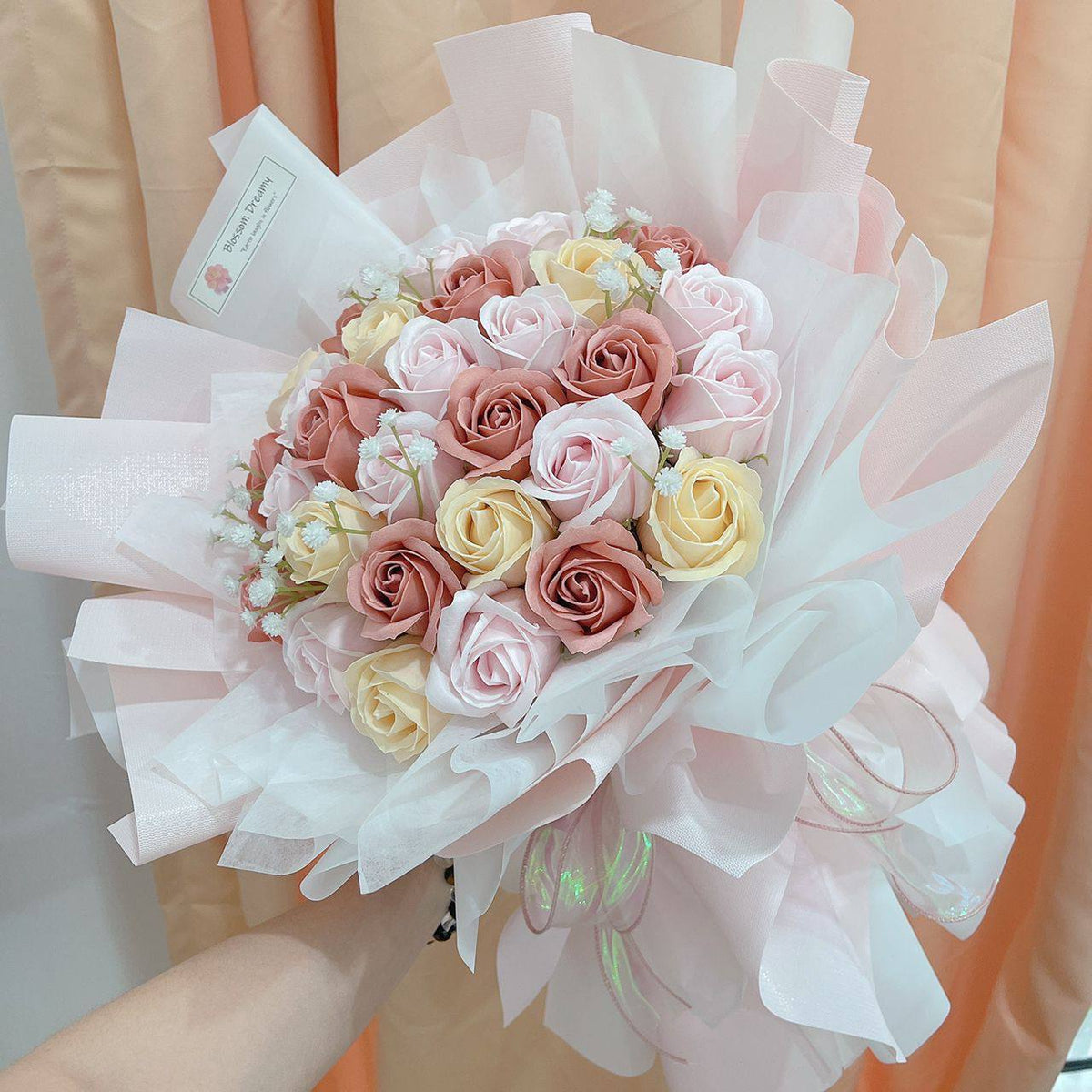 Cotton Candy Love | 33 Soap Flower Bouquet