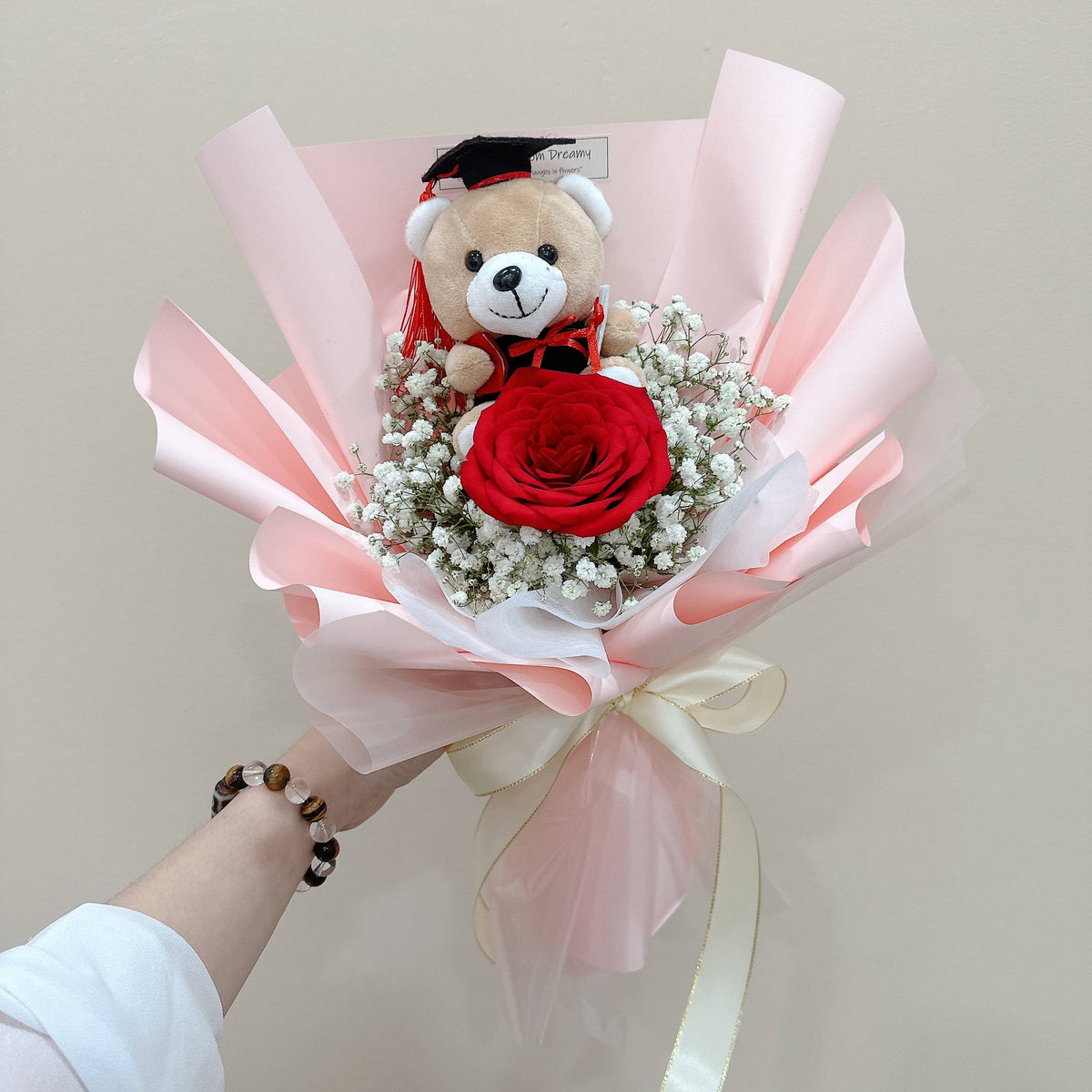 One Rose, One Hug | Graduation Bouquet