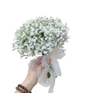 Whispering Love Baby's Breath Bridal Bouquet - S